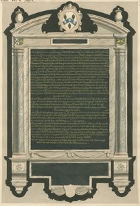 Memorial of John Peryn from Acton Church