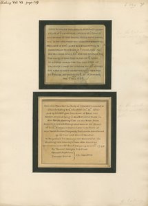 Memorial to John Bowman and to Edward Vaughen from Ealing Church by Daniel Lysons