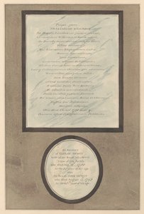 Memorials to Francis Wilkson and John and Eluzay Hewitt from Feltham Church by Daniel Lysons