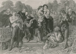 Orlando and the Wrestler, As You Like It by Daniel Maclise