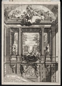 Staircase at the Palace of Voorst in Holland by Daniel Marot
