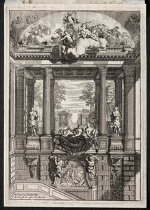 Staircase at the Palace of Voorst in Holland by Daniel Marot