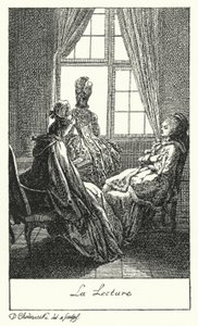 Reading by Daniel Nikolaus (after) Chodowiecki