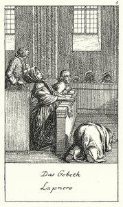 The Prayer by Daniel Nikolaus (after) Chodowiecki