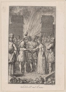 Adelwold and Emma. Ballad by Bertrand by Daniel Nikolaus Chodowiecki