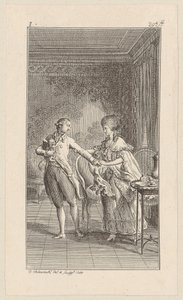 Beatrice Gives the Squire the Little Caesar by Daniel Nikolaus Chodowiecki