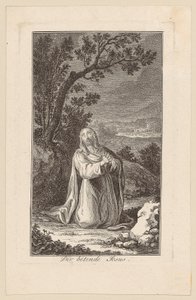 Praying Jesus by Daniel Nikolaus Chodowiecki