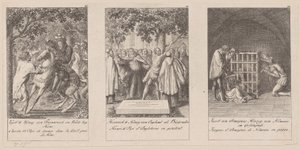 Sheets 10-12 of the Series "History of the Middle Ages" by Daniel Nikolaus Chodowiecki
