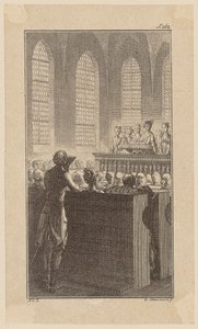 Bunkel in a Chapel at Morning Prayer, Plate 3 from 