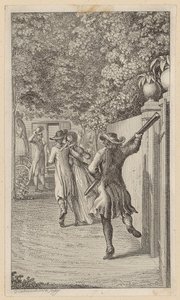 Clarisse is Abducted by Lovelace by Daniel Nikolaus Chodowiecki