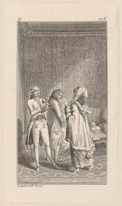 Doctor Flink Before Lady Sophister by Daniel Nikolaus Chodowiecki