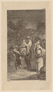 Abduction of Miss Martha Tilston and Alithea Landsoy, Plate 8 from "Life, Remarks and Opinions of Johann Bunkel" by Daniel Nikolaus Chodowiecki