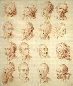 Studies of Facial Expressions by Daniel Nikolaus Chodowiecki