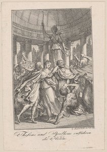 Theseus and Pirithous Abduct Helen, Plate 5 to Becker