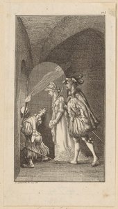 Title engraving for the chivalric romance "The Falcon" by Daniel Nikolaus Chodowiecki