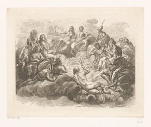 Gathering of the Gods on Olympus by Daniel Nikolaus Chodowiecki