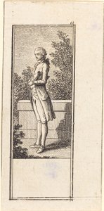 Young Man with Hat under Arm