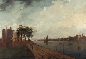 Lambeth Palace from Millbank, 1808