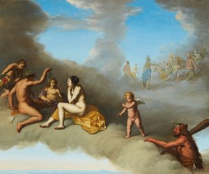 An assembly of the Gods with the Apotheosis of Hercules