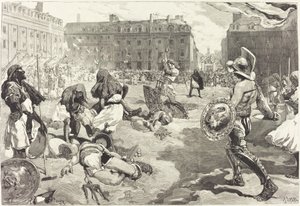 The Festivals of Rennes. The Great Roman Cavalcade by Daniel Vierge