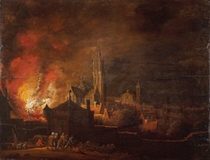 Fire of Antwerp by Daniel van Heil