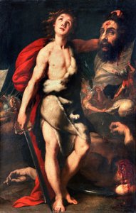 David Winner of Giant Goliath Holds His Head in Hand by Daniele Crespi