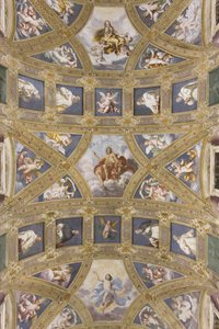 Vault of the central nave, Church of S. Maria Assunta by Daniele Crespi
