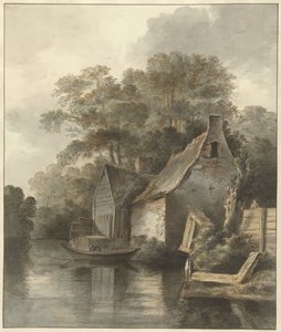 Houses by a Canal by Daniël Kerkhoff