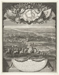 Conquest of Maastricht by the French on June 30, 1673 from Grandes Conquêtes du Roi (series title) by Daniël Marot (I)