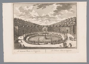 View of a Pond with Fountain in the Garden of Slot Zeist (series title: 21 Views of Slot Zeist)