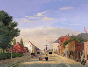 Street Scene by Danish School