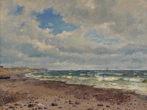 A Beach with Dunes on the West Coast of Jutland by Dankvart Dreyer