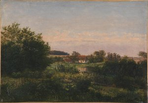 Landscape with a Cottage beside a Pond