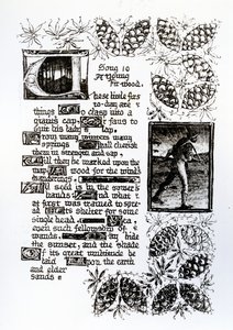 Illuminated text from Rossetti