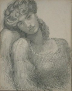 Mrs Morris (1839-1914) by Dante Gabriel Charles Rossetti