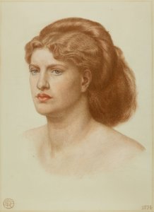 Portrait of Fanny Cornforth, Head and Shoulders by Dante Gabriel Charles Rossetti