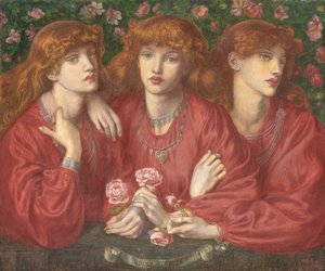 Rosa Triplex: A Triple Portrait of May Morris by Dante Gabriel Charles Rossetti