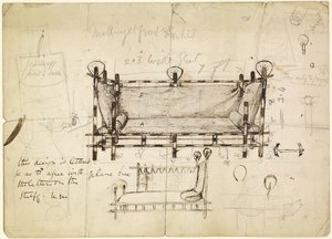 Two Designs for a Sofa by Dante Gabriel Charles Rossetti