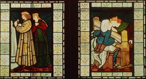 Honeymoon of King Rene of Anjou, by Burne-Jones and Dante G. Rossetti, 1862 by Dante Gabriel and Burne Jones, Edward Rossetti