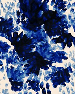 Abstract Blue Blooms