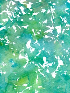 Abstract Green Leaves by Danushka Abeygoda