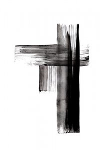 Bold Brushstroke Cross by Danushka Abeygoda