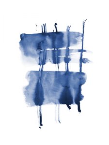 Fluid Indigo Strokes
