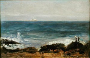 Figures at Dublin Bay by Darius J. MacEgan