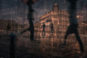 Rainy City Night