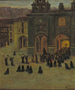 Good Friday Morning in Orduña by Darío de Regoyos