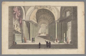 View of the Vestibule and Staircase of St. Peter