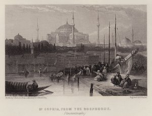 St Sophia, from the Bosphorus, Constantinople