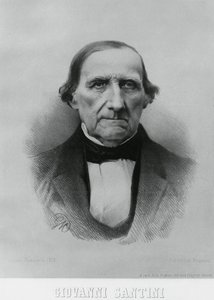 Portrait of Giovanni Santini, Italian astronomer, mathematician and scientist