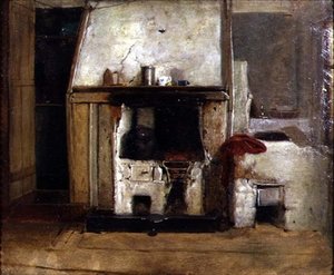 A Kitchen Hearth by David (follower of) Wilkie